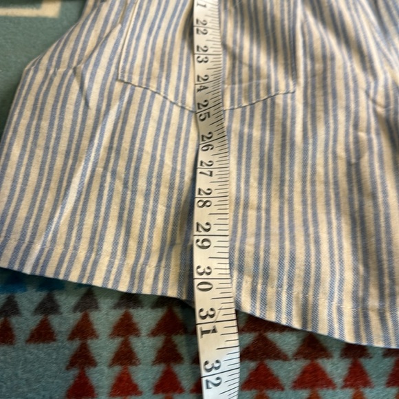 Pink Lily Should’ve Said Blue Stripe Collar Romper - Picture 14 of 15